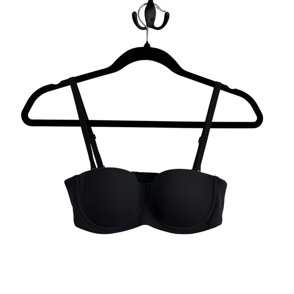 SKIMS Fits Everybody Strapless Bra Black 34A Convertible Removable Straps - Picture 1 of 11